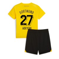 Stroje piłkarskie Borussia Dortmund Karim Adeyemi #27 Koszulka Podstawowej dla dzieci 2023-24 Krótki Rękaw (+ szorty)